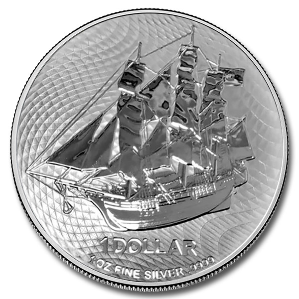 2022 Cook Islands 1 oz Silver HMS Bounty Coin (BU)