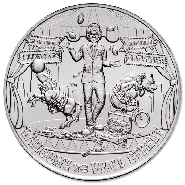 2022 Welcome to Wall Street 5 oz Silver Round