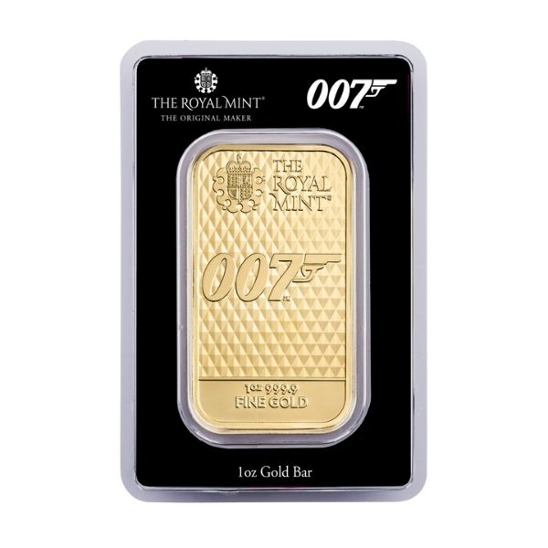 James Bond Diamonds Are Forever 1 oz Gold Bar