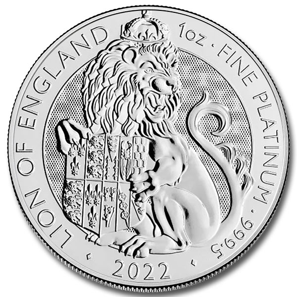 2022 1 oz Tudor Beasts of England Platinum Coin