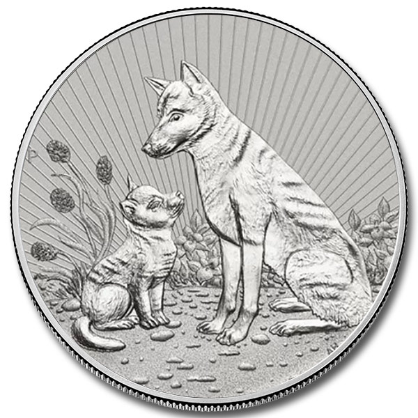 2022 Australian 2 oz Silver Dingo Coin