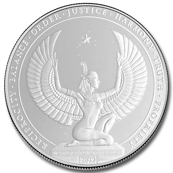 Kinesis Egyptian Goddess 1 oz Silver Round