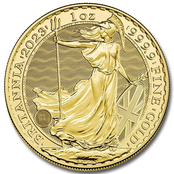 2023 British 1 oz Gold Britannia Coin – King Type (BU)