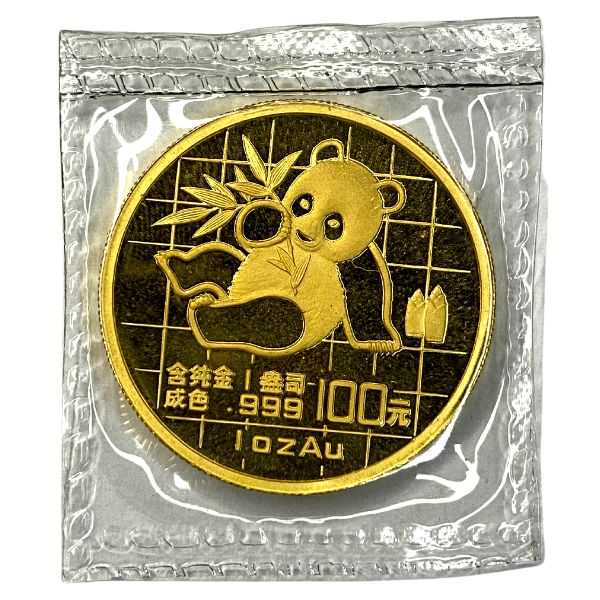 1989 Large Date 1 oz Chinese Gold Panda Coin – Sealed