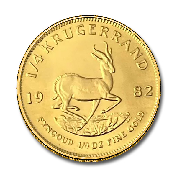 1/4 oz South African Gold Krugerrand Coin