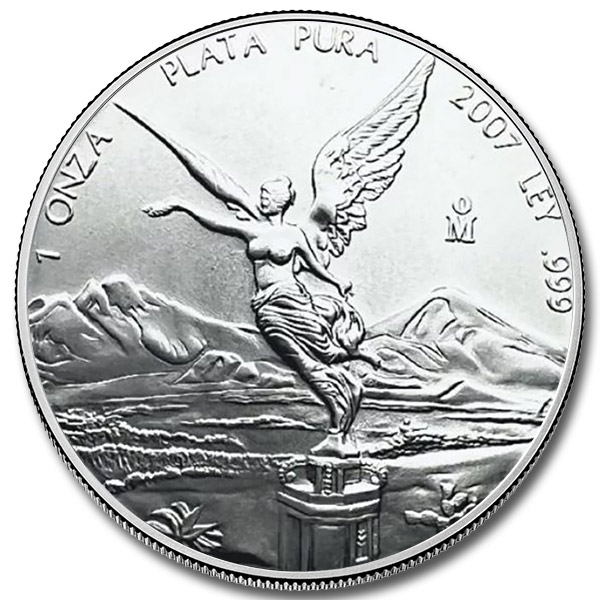2007 1 oz Mexican Silver Libertad Coin