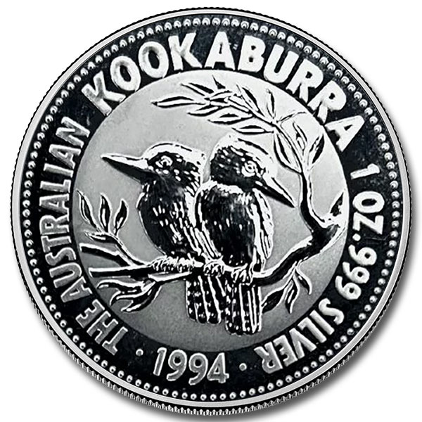 1994 Australia 1 oz Silver Kookaburra Coin