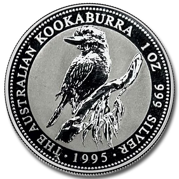 1995 Australia 1 oz Silver Kookaburra Coin