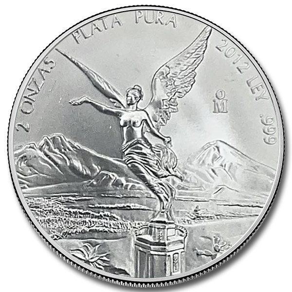 2012 2 oz Mexican Silver Libertad Coin