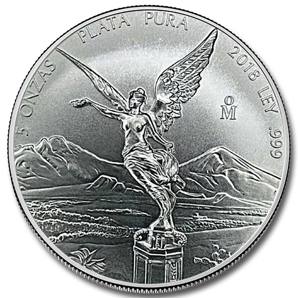 2018 5 oz Mexican Silver Libertad Coin
