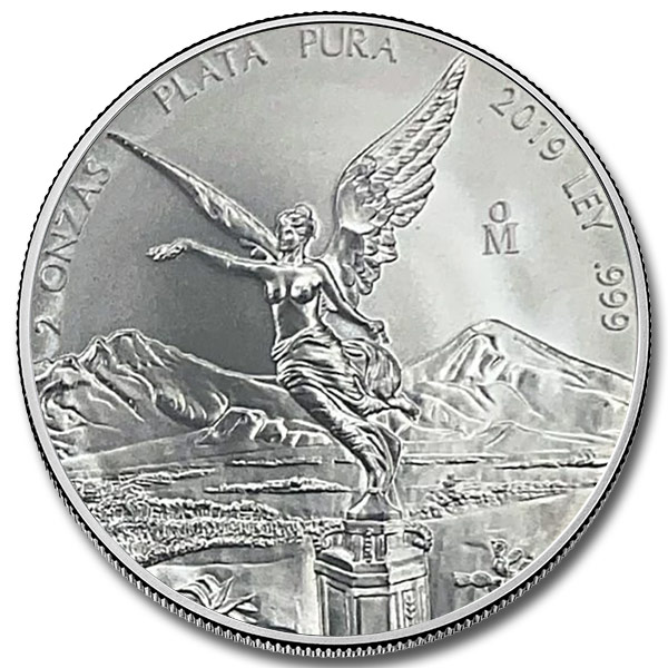 2019 2 oz Mexican Silver Libertad Coin