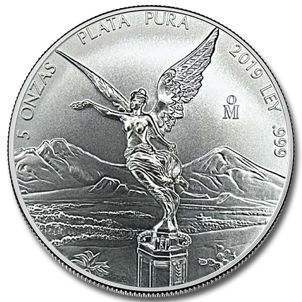 2019 5 oz Mexican Silver Libertad Coin