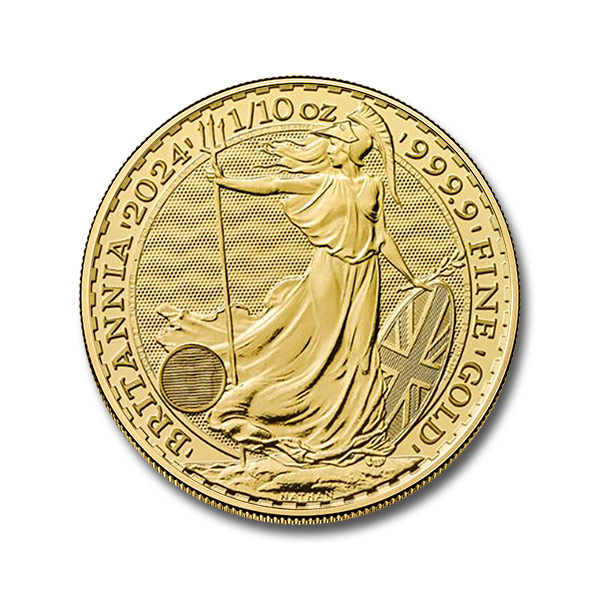 2024 1/10 oz British Gold Britannia Coin (BU)