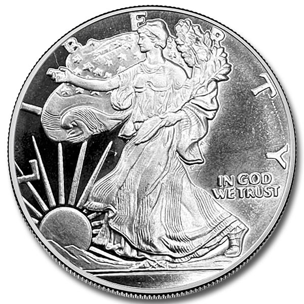 Walking Liberty 1 oz Silver Round – HM (New)
