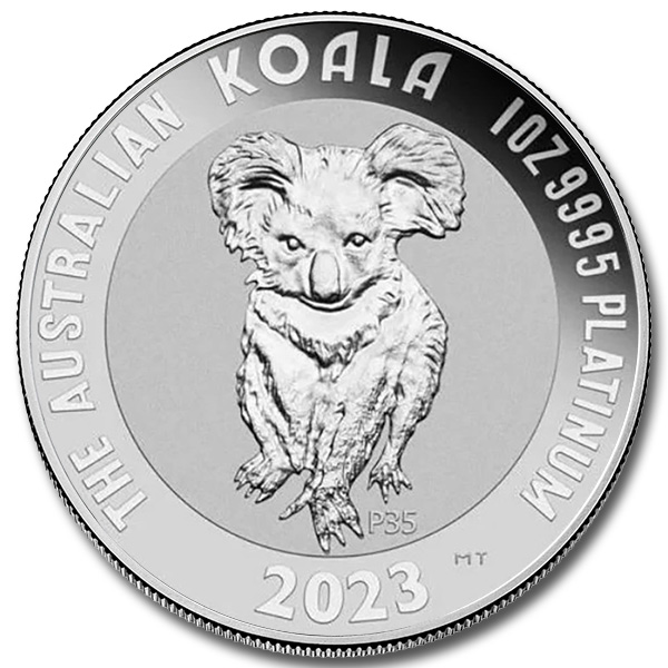 2023 1 oz Australia 35th Anniv Platinum Koala Coin (BU)
