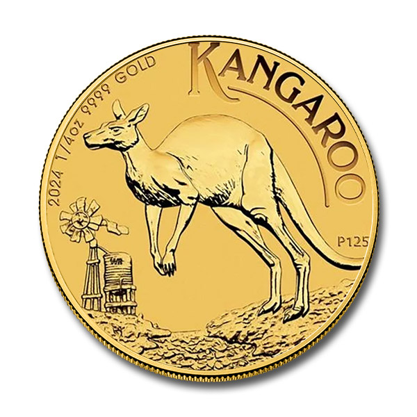 2024 1/4 oz Australian Gold Kangaroo Coin (BU in Capsule)