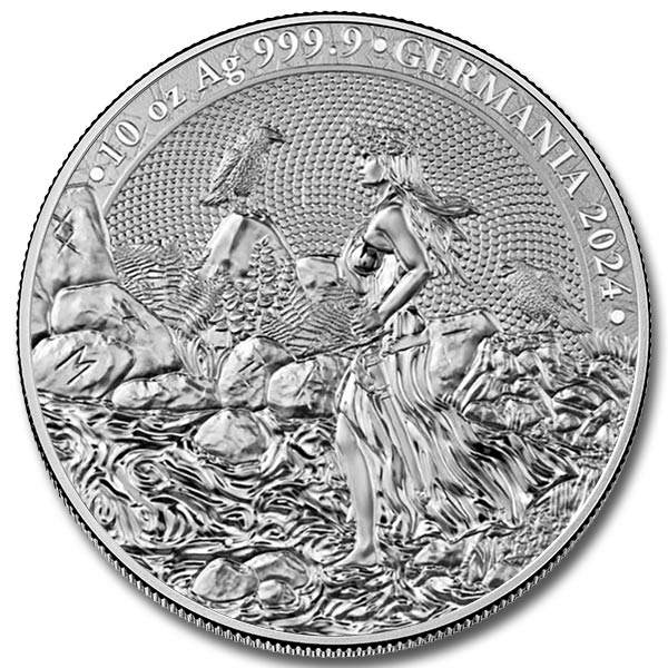 2024 10 oz Lady Germania Silver Round