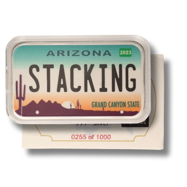 Arizona Stacking Across America 1 oz Silver Bar