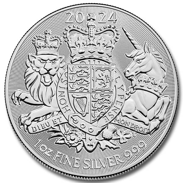 2024 1 oz British Royal Arms Silver Coin (BU)