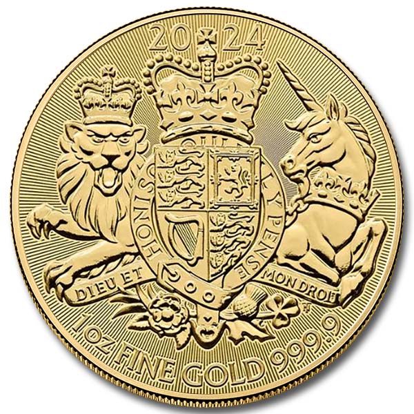 2024 1 oz British Royal Arms Gold Coin (BU)