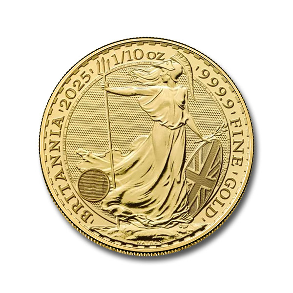 2025 1/10 oz British Gold Britannia Coin (BU)