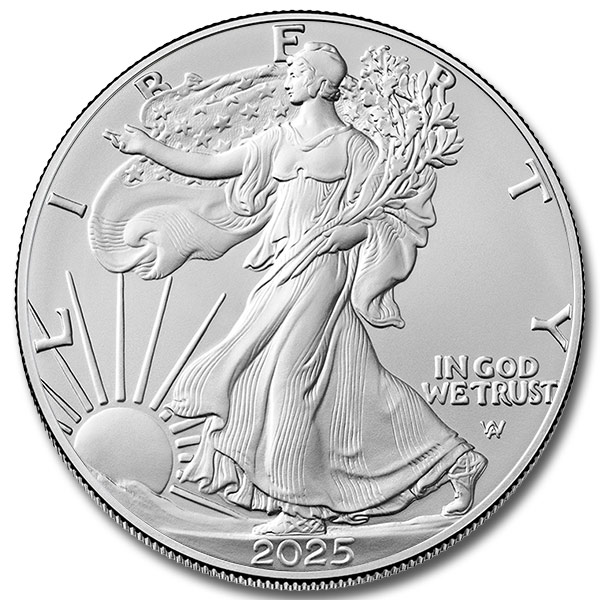 2025 1 oz American Silver Eagle Coin (BU)