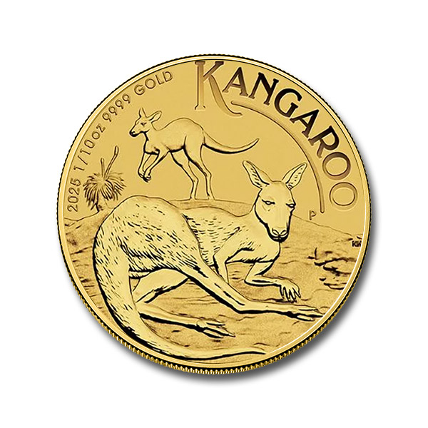 2025 1/10 oz Australian Gold Kangaroo Coin (BU in Capsule)