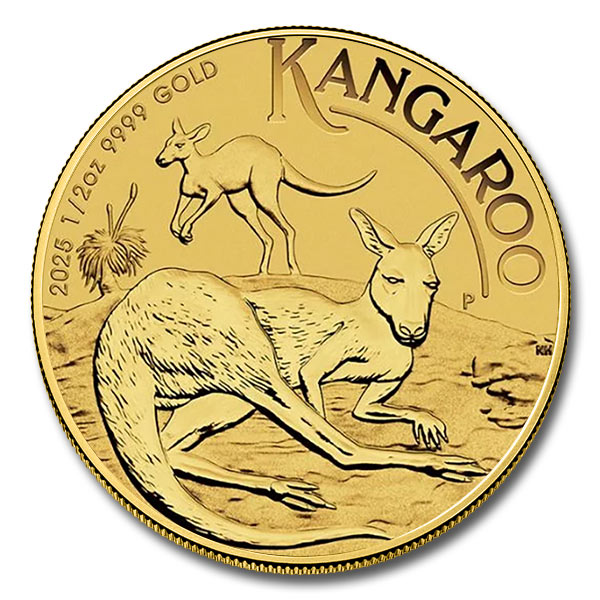 2025 1/2 oz Australian Gold Kangaroo Coin (BU in Capsule)
