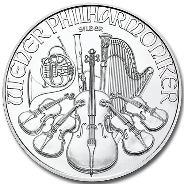 2025 1 oz Austrian Silver Philharmonic Coin (BU)