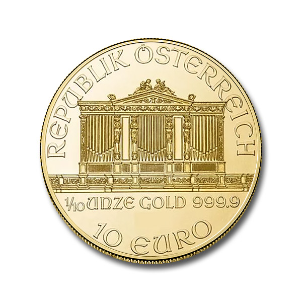 1/10 oz Austrian Philharmonic Gold Coin (BU)