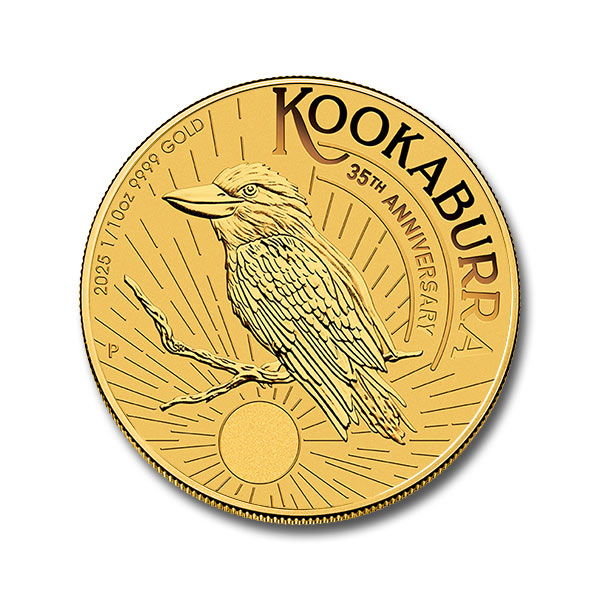 2025 1/10 oz Australian Gold Kookaburra Coin (BU in Capsule)