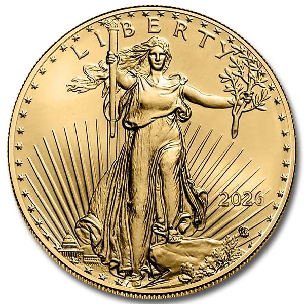 2026 1 oz American Gold Eagle Coin (BU)