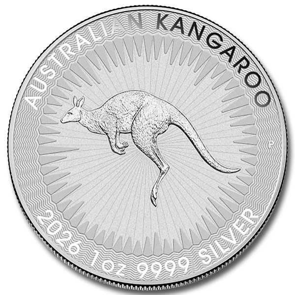 2026 1 oz Australian Silver Kangaroo Coin (BU)