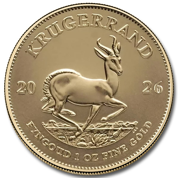2026 1 oz South African Gold Krugerrand Coin (BU)