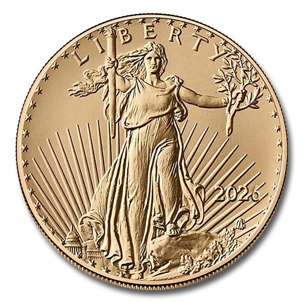 2026 1/2 oz American Gold Eagle Coin (BU)