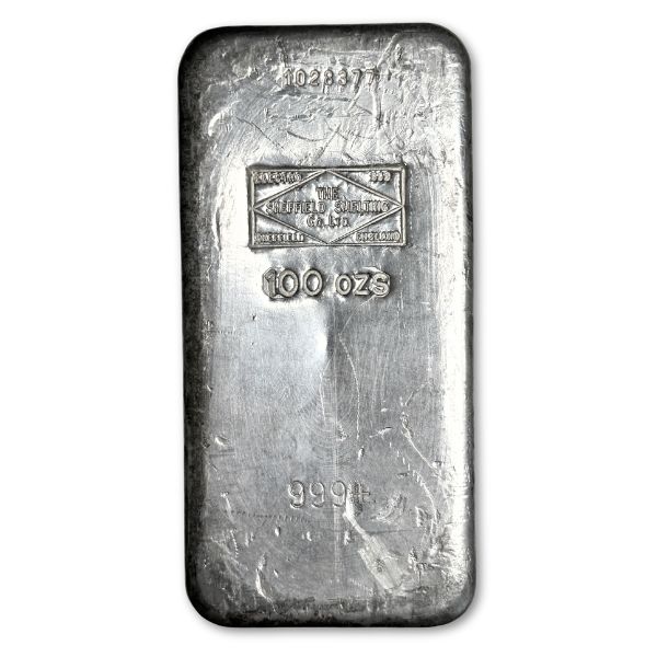 Sheffield Smelting Co. Ltd 100 oz Silver Bar